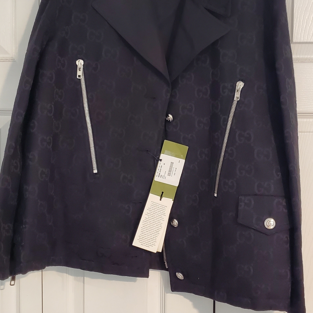 Gucci Black Interlocking GG Pattern Jacket NWT - image 2